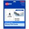 Avery Printable Leaf Flat Cards, 3-1/2" x 5", Glossy White Cardstock, Print-to-The-Edge, Laser/Inkjet Printable, 40 Total, Great for Product Branding, Marketing, and More